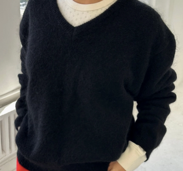 James Mohair Sweater- Black