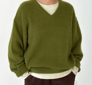 James Mohair Sweater- Leaf
