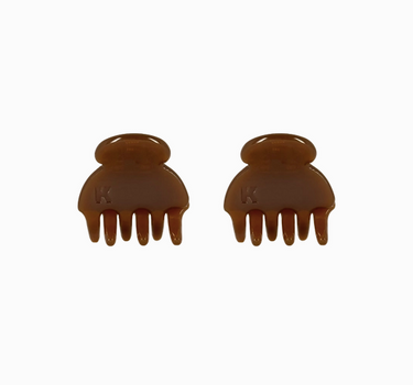 Baby Hair Claw (Set of 2) — Espresso Martini