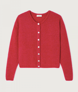 VITO CARDIGAN-- MAGENTA MELANGE