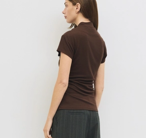 The Marissa Top | Cap Sleeve Mock Cowl Neck Top