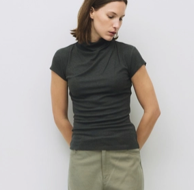 The Marissa Top | Cap Sleeve Mock Cowl Neck Top