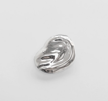 Bean Barrette in Silver