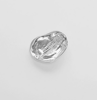 Bean Barrette in Silver