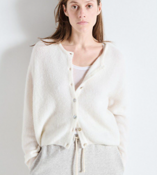VITO CARDIGAN-- BLANC