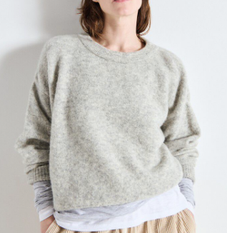VITO PULLOVER- MELANGE LIGHT GREY
