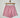 Flared Basketball Shorts- Pink