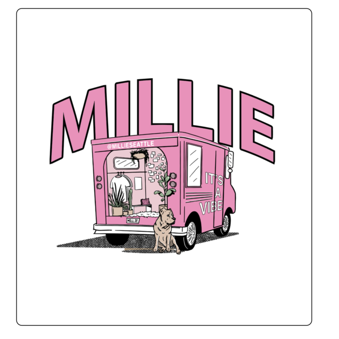 MILLIE TRUCKER HAT PINK/WHITE