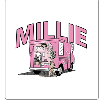 MILLIE TRUCKER HAT PINK/WHITE