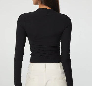 SELMA LONG SLEEVE TOP- BLACK