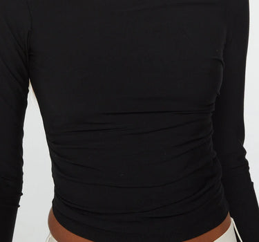 SELMA LONG SLEEVE TOP- BLACK