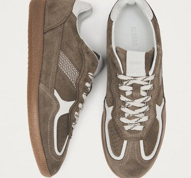 TB.490 RIFE TAUPE LEATHER SNEAKERS
