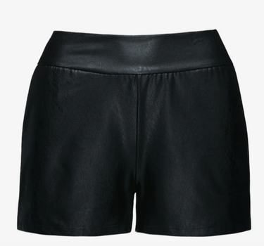 Faux Leather Relaxed Short